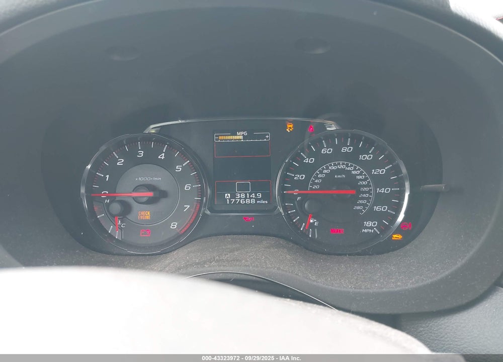 2018 SUBARU WRX VIN: JF1VA1A64J9807880