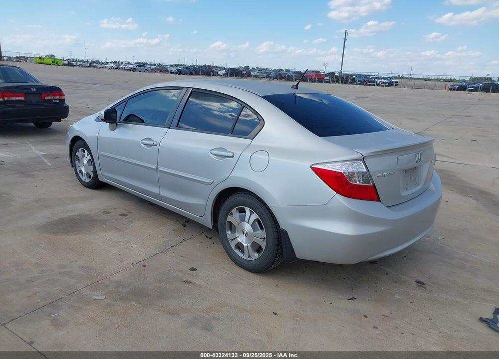 2012 HONDA CIVIC HYBRID VIN: JHMFB4F37CS011436
