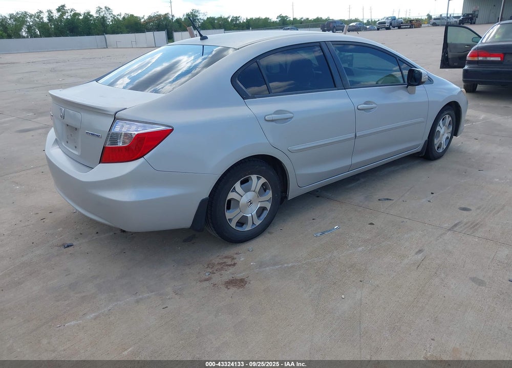 2012 HONDA CIVIC HYBRID VIN: JHMFB4F37CS011436