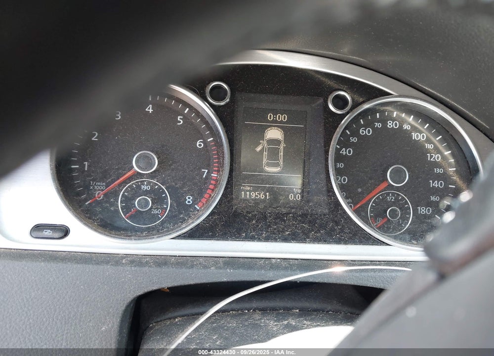 2012 VOLKSWAGEN CC VIN: WVWHN7AN6CE507788
