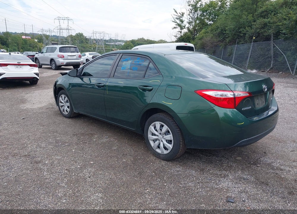 2015 TOYOTA COROLLA LE VIN: 2T1BURHE8FC377952