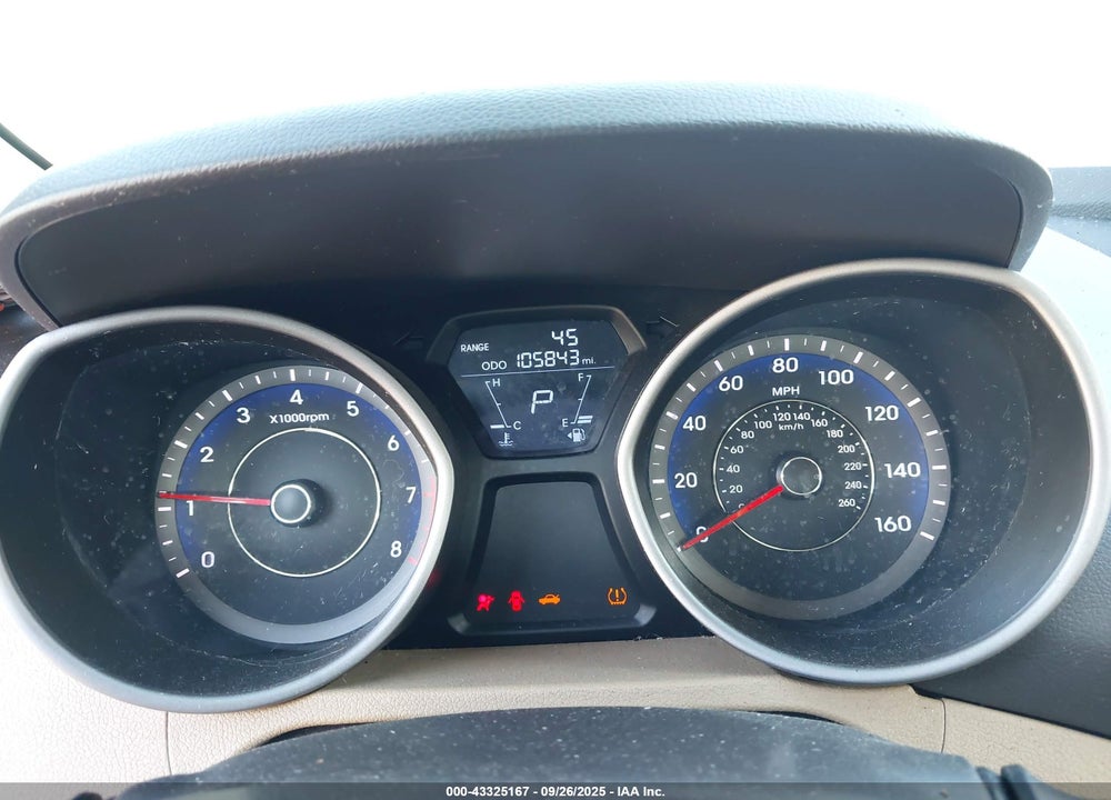 2012 HYUNDAI ELANTRA GLS (ULSAN PLANT) VIN: KMHDH4AE5CU326249