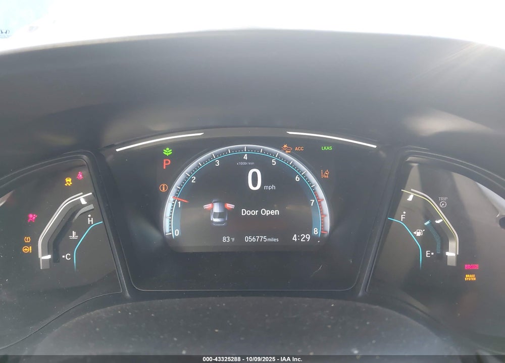2019 HONDA CIVIC VIN: 2HGFC2F6XKH585825
