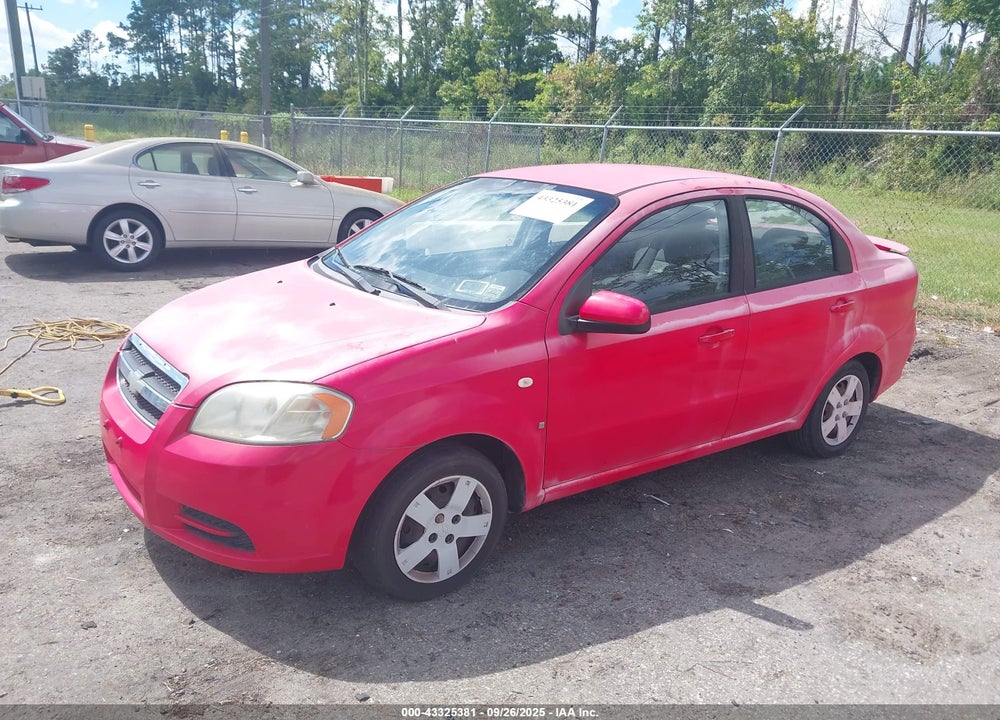 2007 CHEVROLET AVEO LS VIN: KL1TD56697B189103