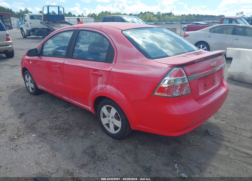 2007 CHEVROLET AVEO LS VIN: KL1TD56697B189103