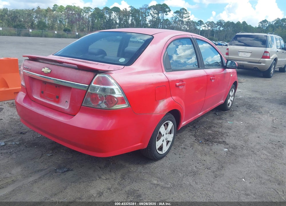 2007 CHEVROLET AVEO LS VIN: KL1TD56697B189103
