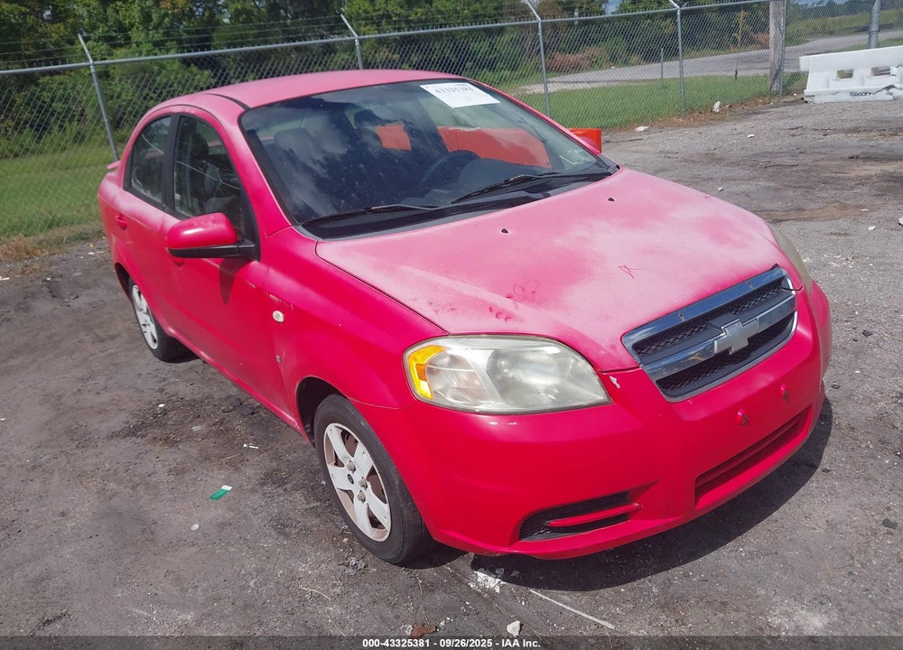 2007 CHEVROLET AVEO LS VIN: KL1TD56697B189103