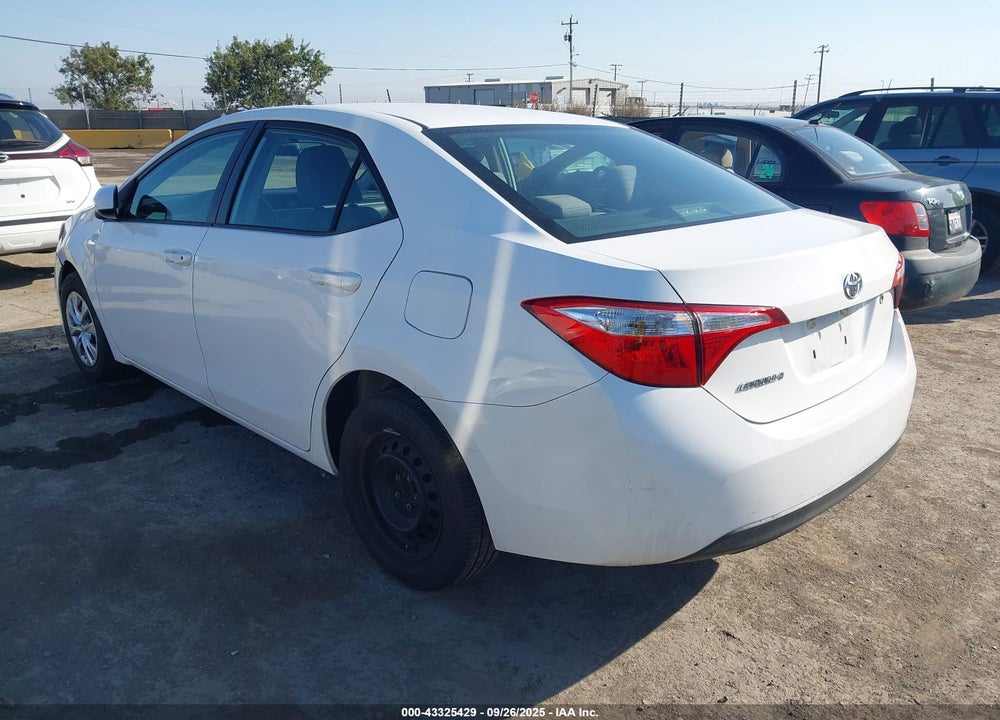 2015 TOYOTA COROLLA L VIN: 5YFBURHEXFP224246
