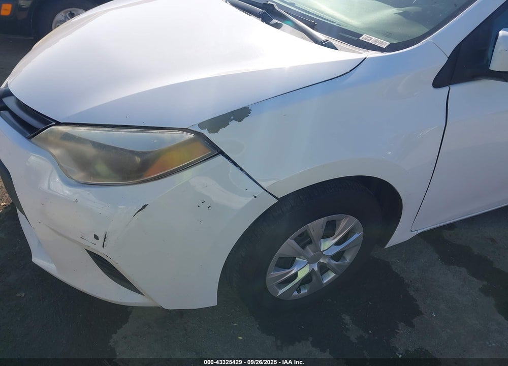 2015 TOYOTA COROLLA L VIN: 5YFBURHEXFP224246