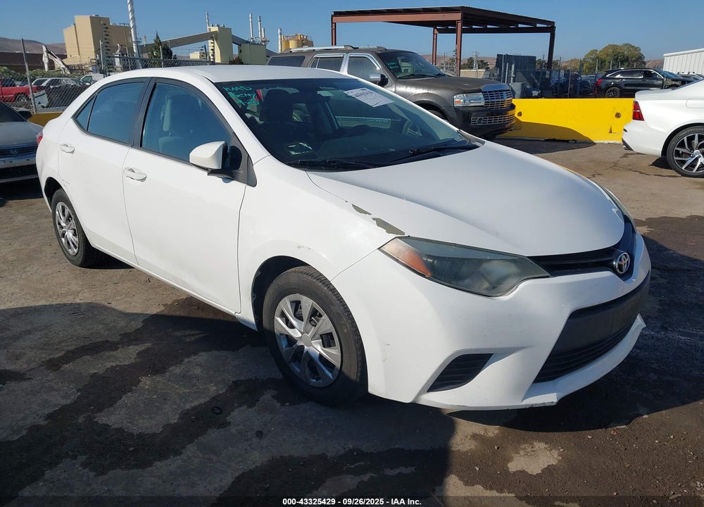 2015 TOYOTA COROLLA L VIN: 5YFBURHEXFP224246
