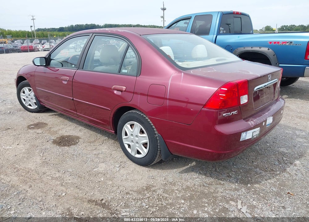 2003 HONDA CIVIC LX VIN: 2HGES16543H532345
