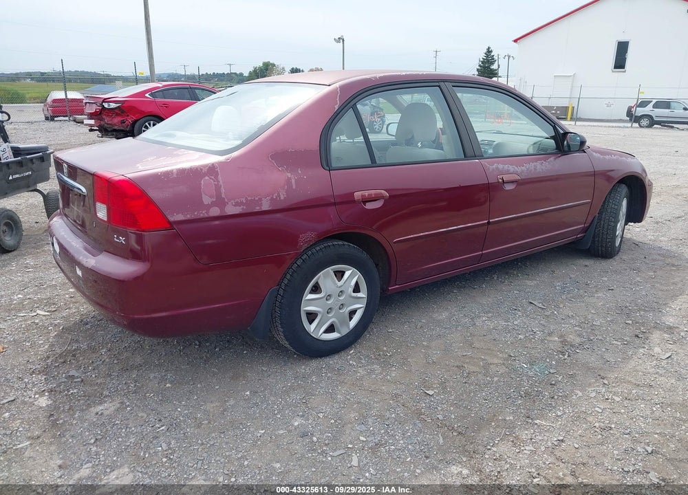 2003 HONDA CIVIC LX VIN: 2HGES16543H532345