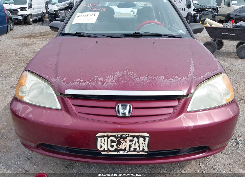 2003 HONDA CIVIC LX VIN: 2HGES16543H532345