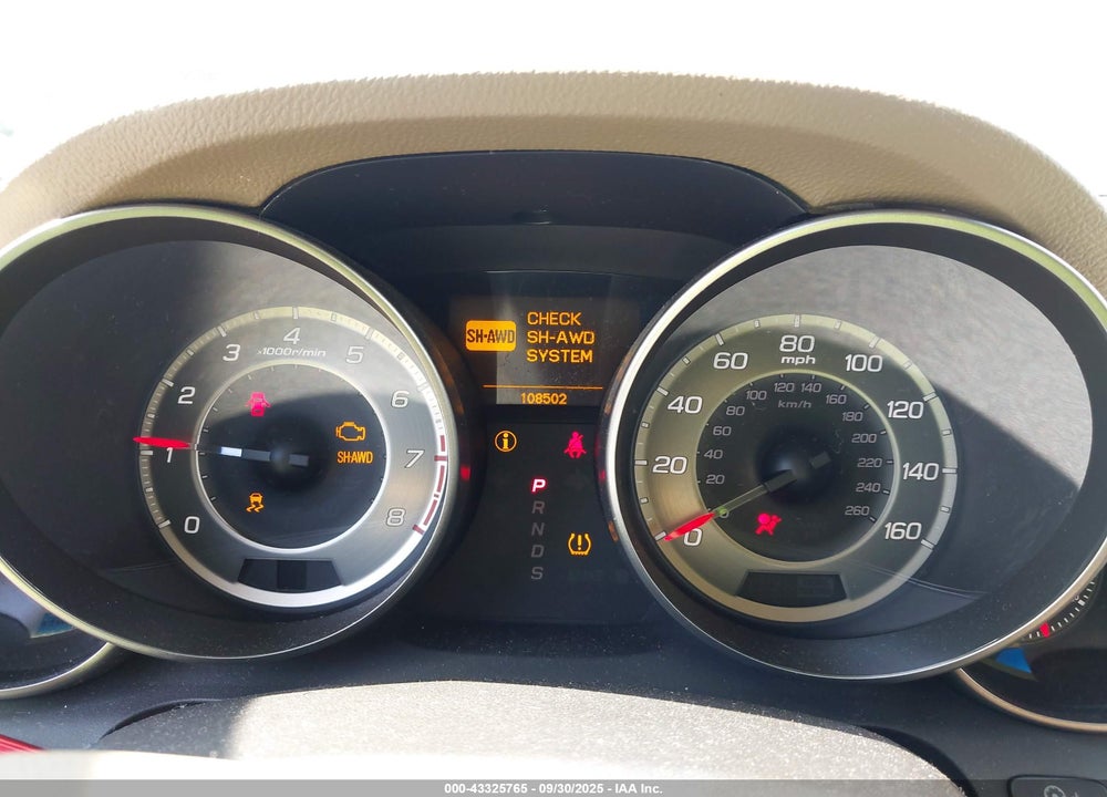 2013 ACURA MDX VIN: 2HNYD2H21DH514797