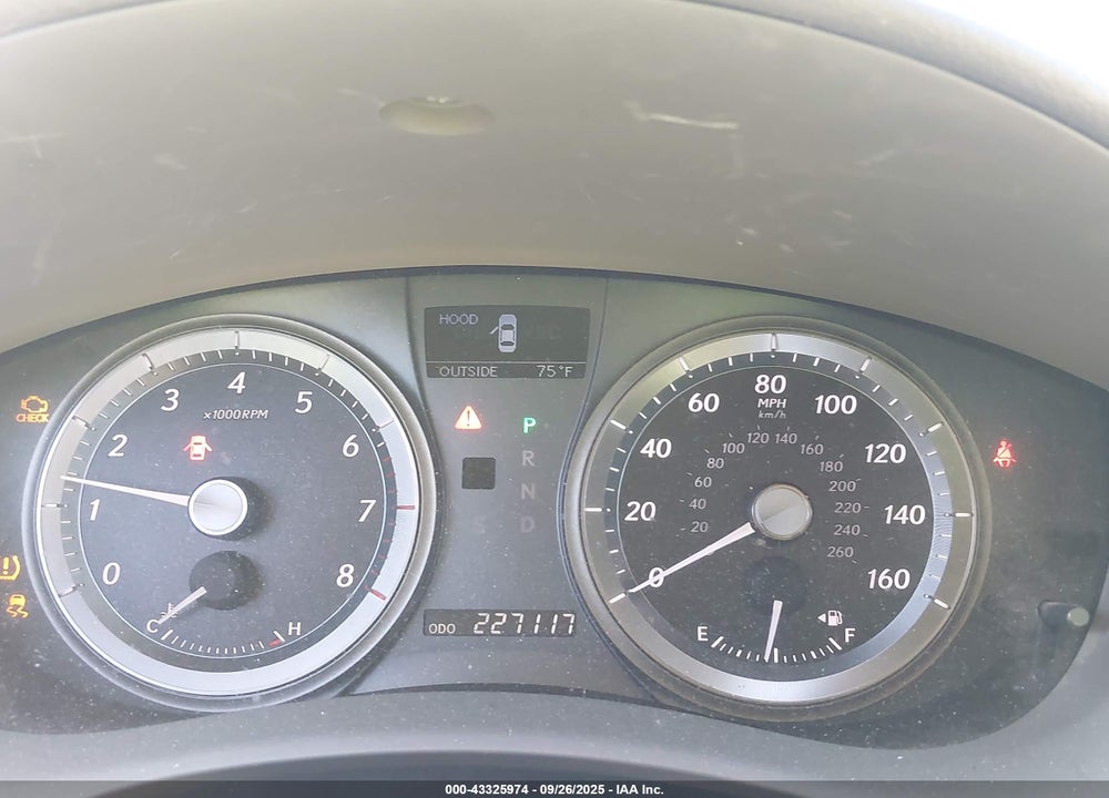 2007 LEXUS ES 350 VIN: JTHBJ46G872044780