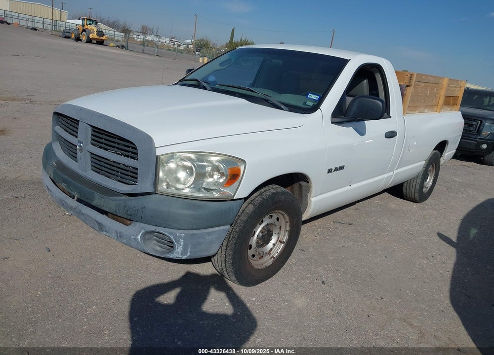 2008 DODGE RAM 1500 ST/SXT VIN: 1D7HA16K58J124145