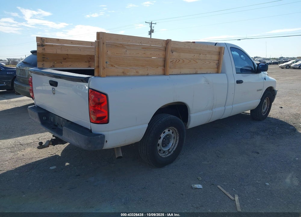 2008 DODGE RAM 1500 ST/SXT VIN: 1D7HA16K58J124145