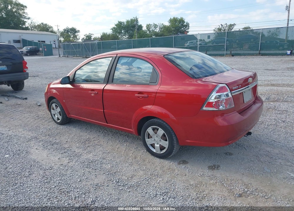 2009 CHEVROLET AVEO LT VIN: KL1TD56E69B604646