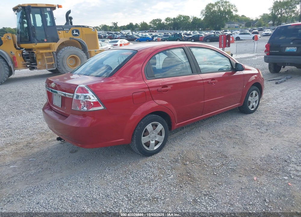 2009 CHEVROLET AVEO LT VIN: KL1TD56E69B604646