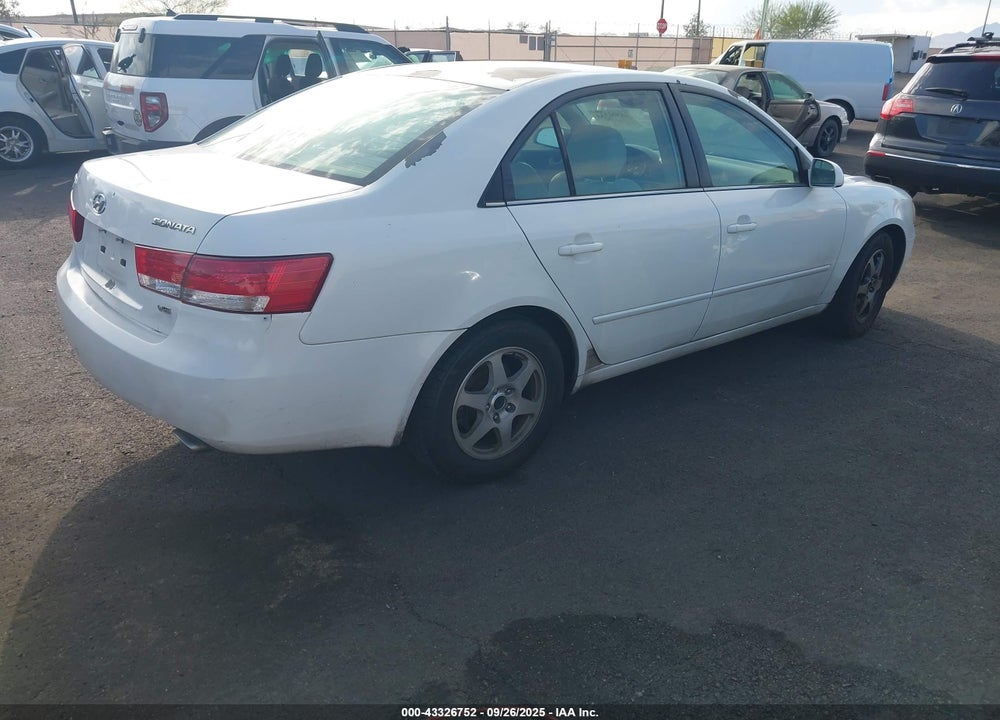 2006 HYUNDAI SONATA GLS V6/LX V6 VIN: 5NPEU46F76H112464