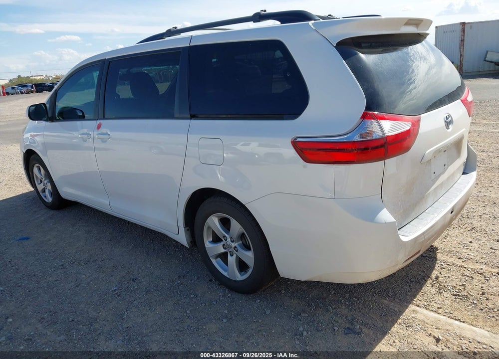 2016 TOYOTA SIENNA LE 8 PASSENGER VIN: 5TDKK3DC9GS697457