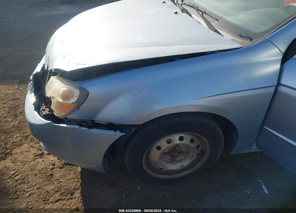 2007 KIA SPECTRA VIN: KNAFE121075468036
