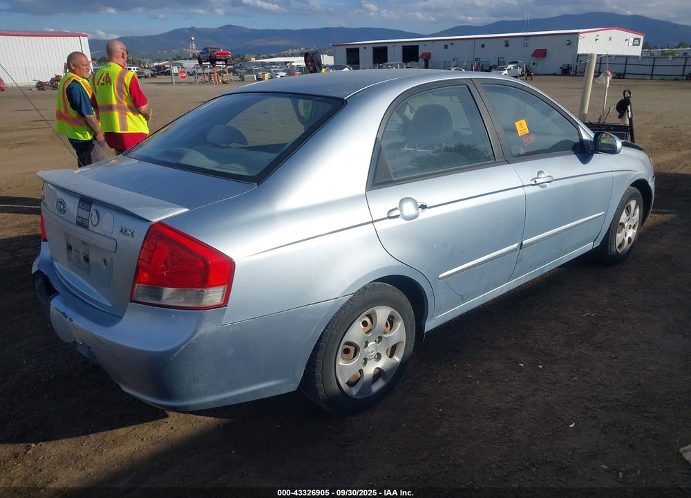 2007 KIA SPECTRA VIN: KNAFE121075468036