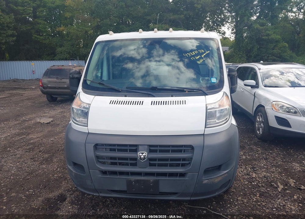 2017 RAM PROMASTER 1500 LOW ROOF 118 WB VIN: 3C6TRVNG4HE516135