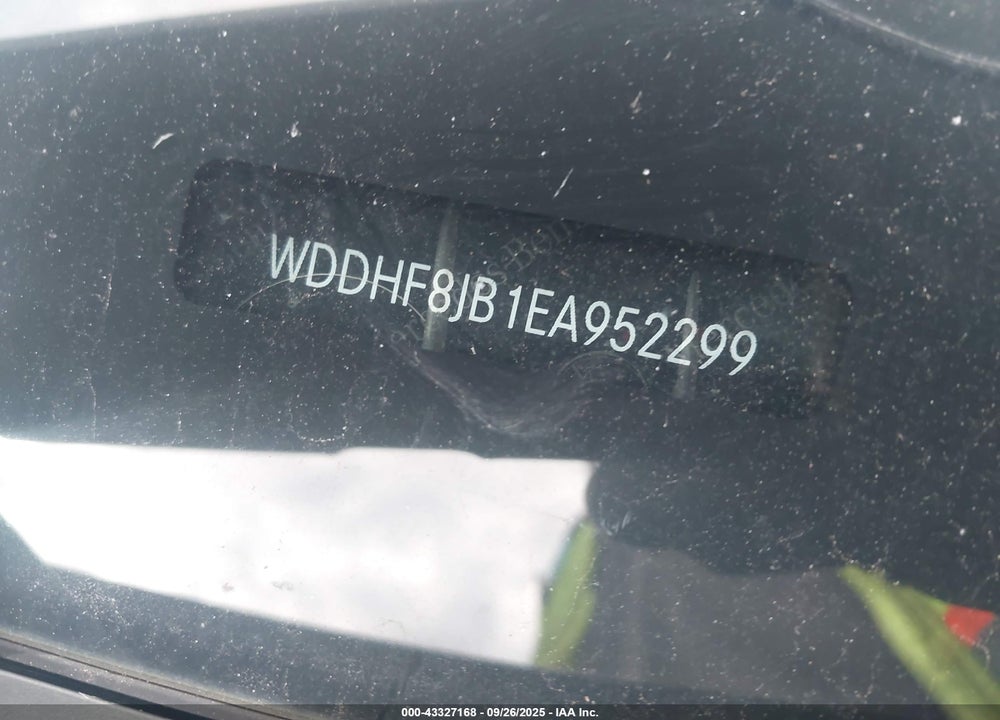 2014 MERCEDES-BENZ E-CLASS VIN: WDDHF8JB1EA952299
