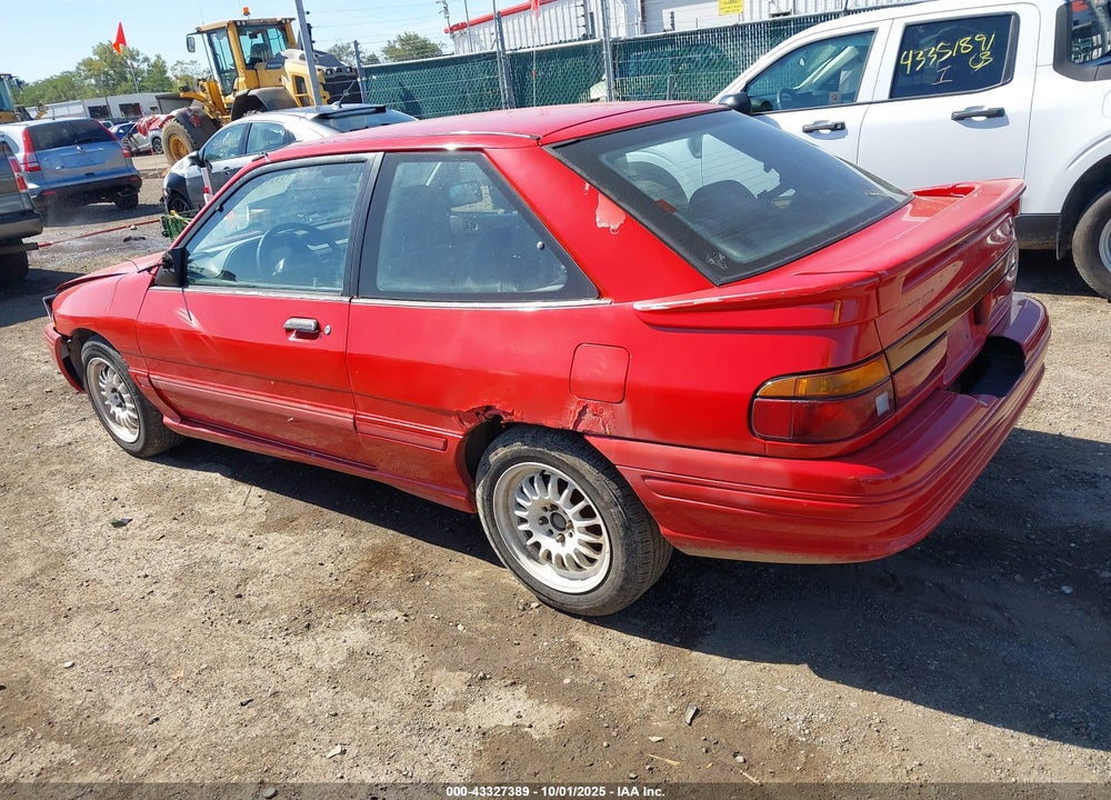 1991 FORD ESCORT GT VIN: 1FAPP1288MW147078