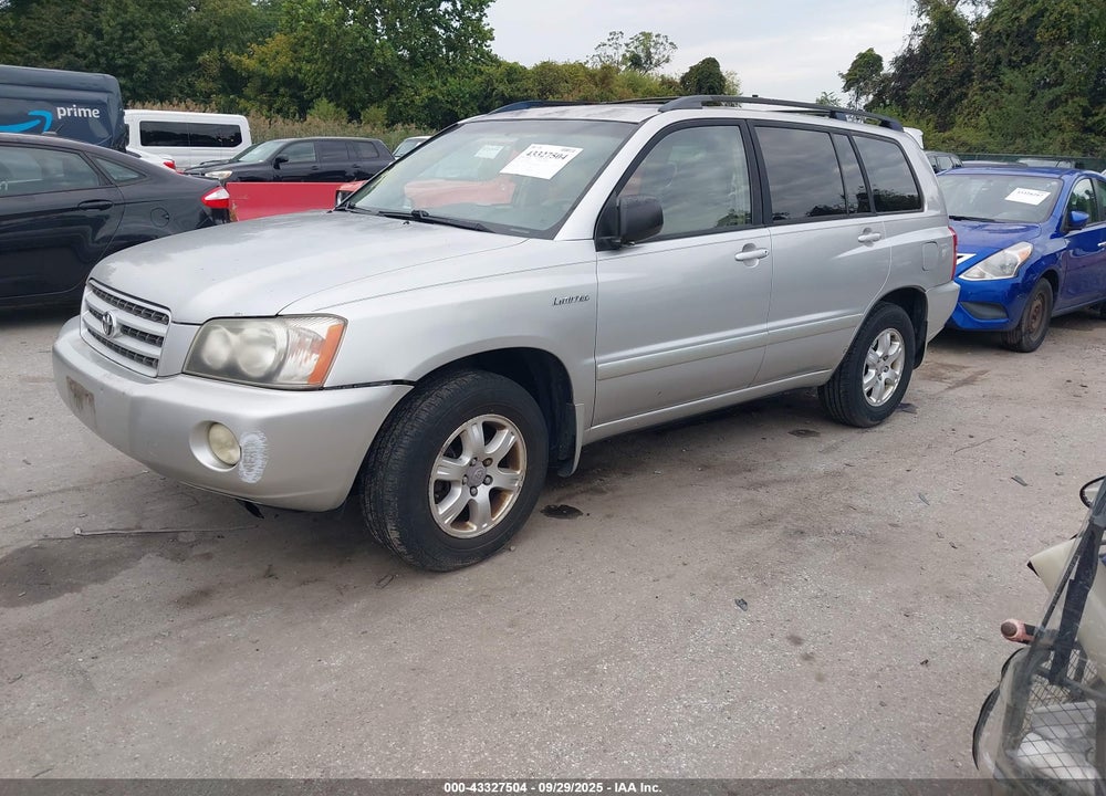 2002 TOYOTA HIGHLANDER LIMITED V6 VIN: JTEGF21A020047494