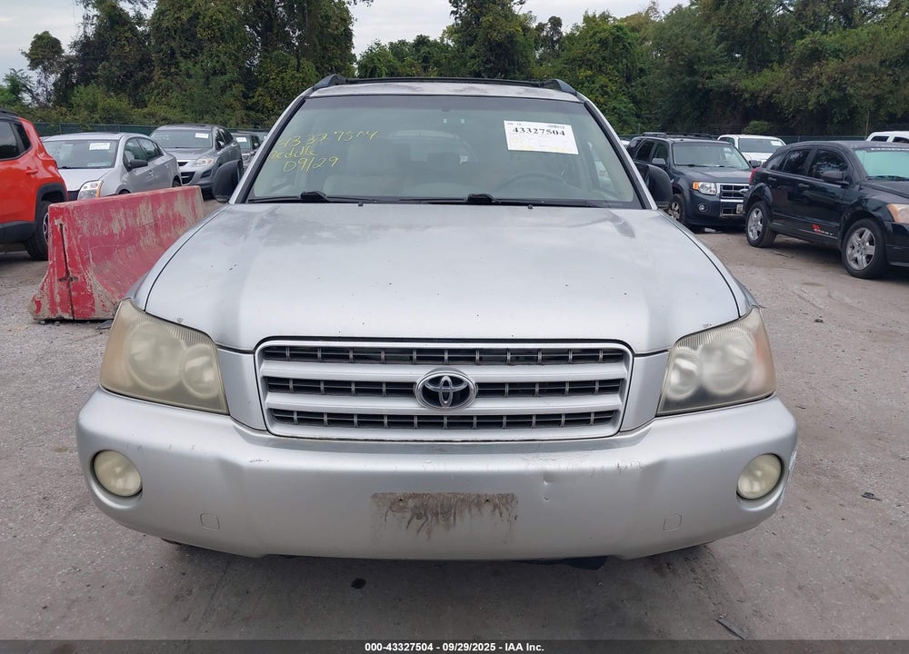 2002 TOYOTA HIGHLANDER LIMITED V6 VIN: JTEGF21A020047494