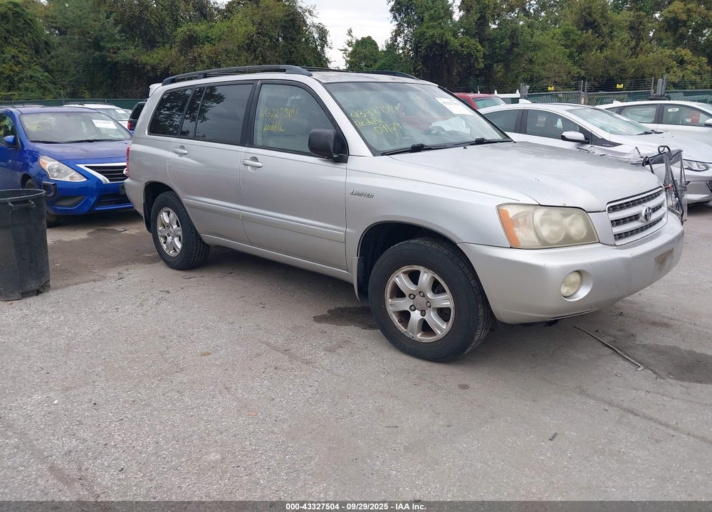2002 TOYOTA HIGHLANDER LIMITED V6 VIN: JTEGF21A020047494