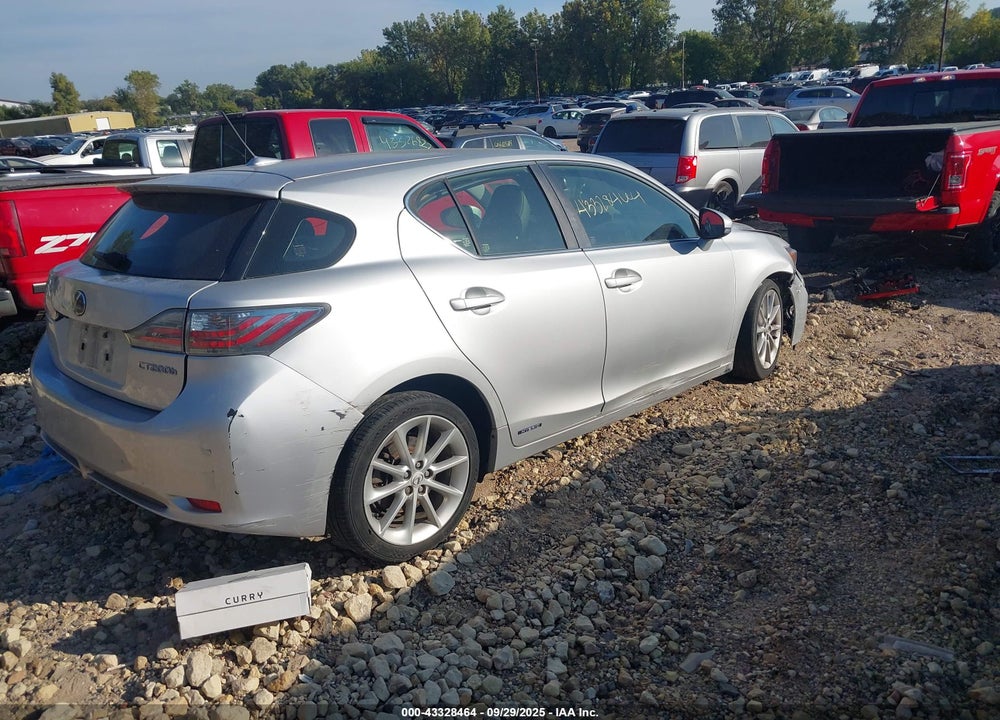 2012 LEXUS CT 200H VIN: JTHKD5BH8C2084959