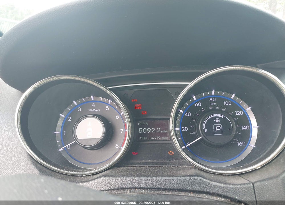2013 HYUNDAI SONATA GLS VIN: 5NPEB4AC6DH507025