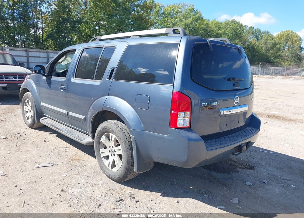 2008 NISSAN PATHFINDER LE VIN: 5N1AR18U48C618709