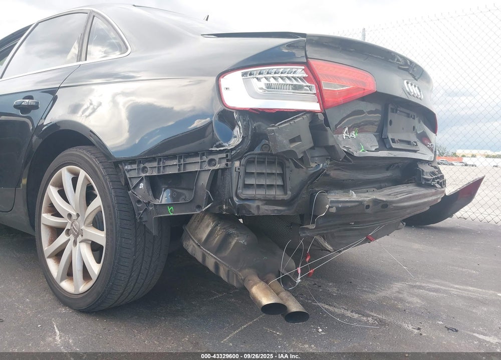 2013 AUDI A4 VIN: WAUEFAFL3DN039859