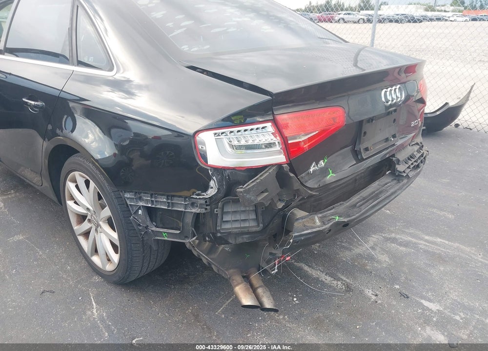 2013 AUDI A4 VIN: WAUEFAFL3DN039859