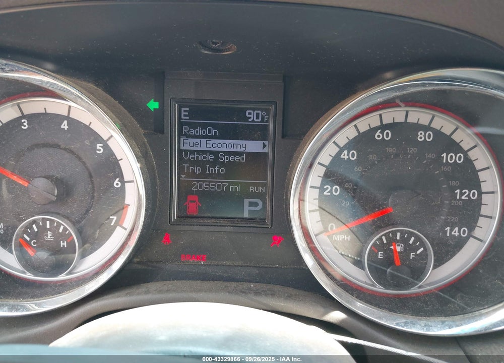 2011 DODGE DURANGO VIN: 1D4RD4GG6BC627974