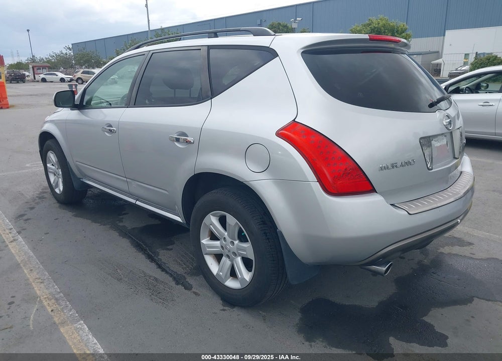 2007 NISSAN MURANO SL VIN: JN8AZ08W97W614348