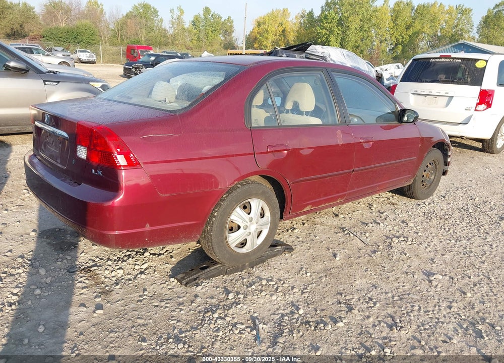 2003 HONDA CIVIC VIN: 2HGES16513H624917