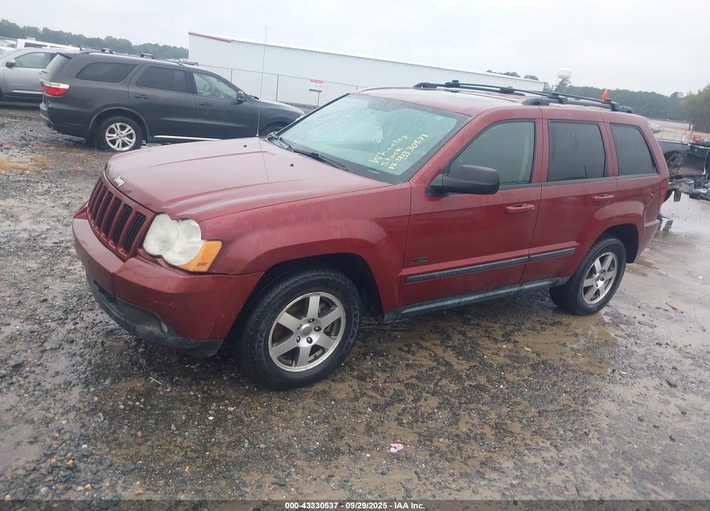 2008 JEEP GRAND CHEROKEE LAREDO VIN: 1J8GR48K28C179002