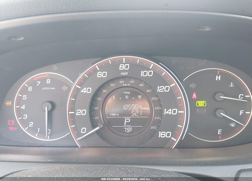 2013 HONDA ACCORD VIN: 1HGCR2F50DA002656