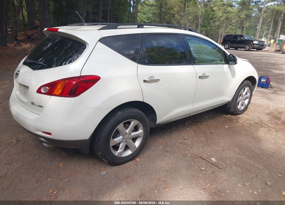 2009 NISSAN MURANO SL VIN: JN8AZ18W29W111169