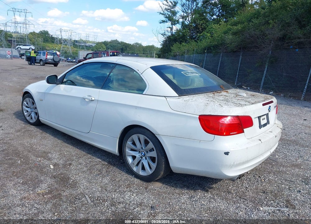 2012 BMW 3 SERIES VIN: WBADW7C57CE729861