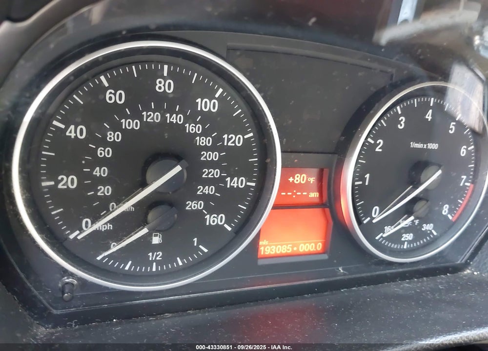 2012 BMW 3 SERIES VIN: WBADW7C57CE729861