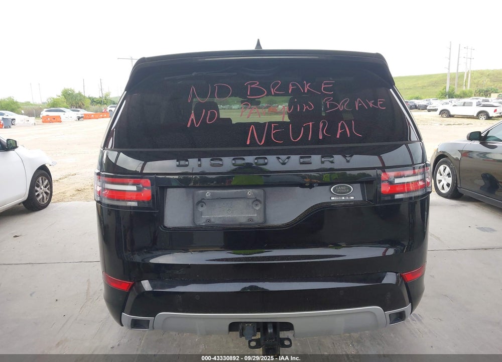 2018 LAND ROVER DISCOVERY VIN: SALRR2RV7JA070901