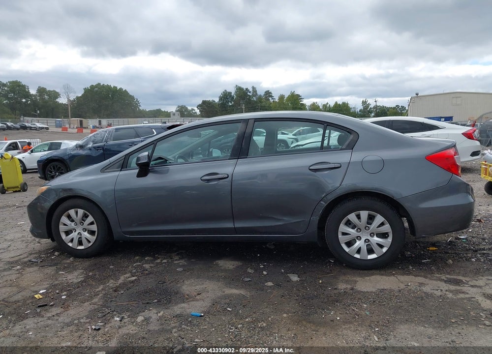2012 HONDA CIVIC VIN: 19XFB2F52CE066192