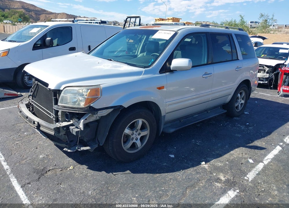 2008 HONDA PILOT EX-L VIN: 5FNYF18768B037155