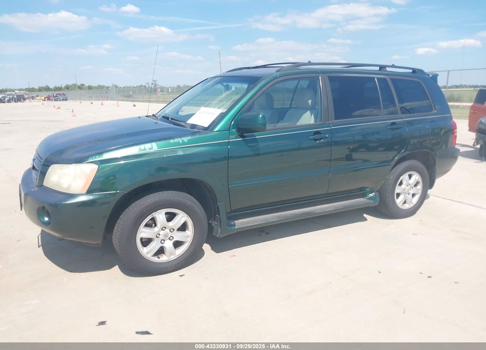2003 TOYOTA HIGHLANDER V6 VIN: JTEHF21A330099773